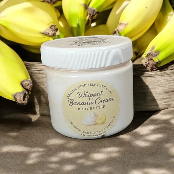 Handcrafted Whipped Banana Cream body butters - Picture 1 of 2